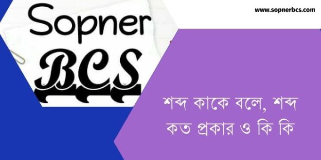 শব্দ কাকে বলে, শব্দ কত প্রকার ও কি কি